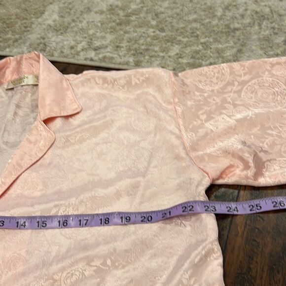 Vintage Victoria’s Secret Gold Label Pink Floral Print Top size S / P but check - Picture 4 of 5